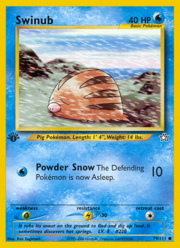 Swinub — illustrated card