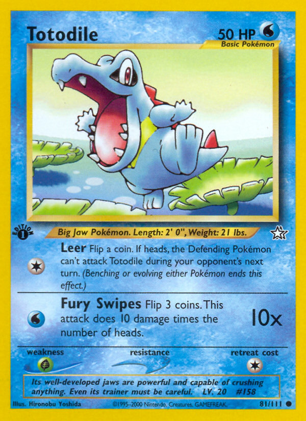 Totodile — illustrated card