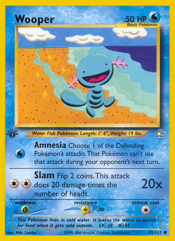 Wooper — illustrated card