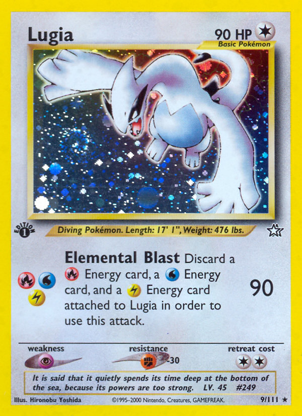 Lugia — illustrated card