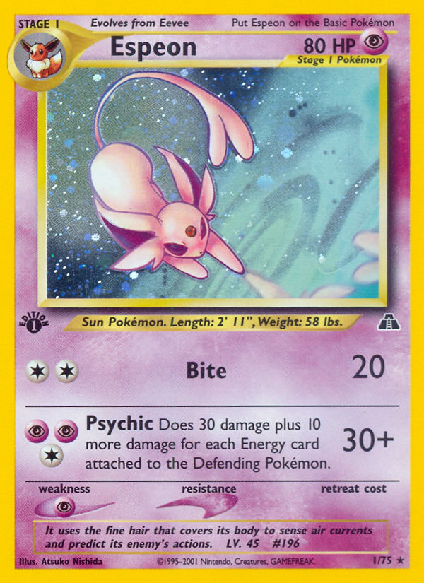 Espeon — illustrated card