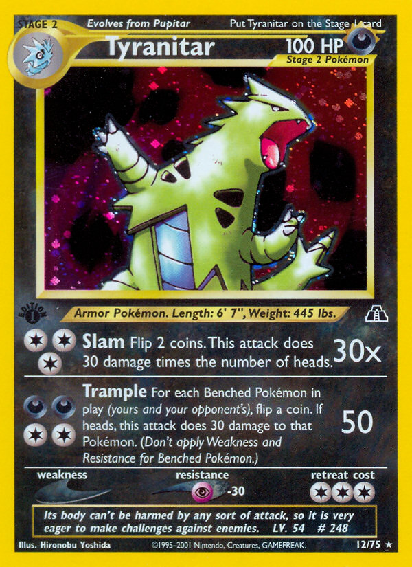 Tyranitar — illustrated card