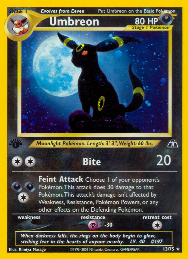 Umbreon — illustrated card