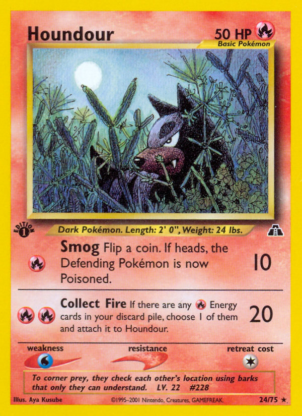 Houndour — illustrated card
