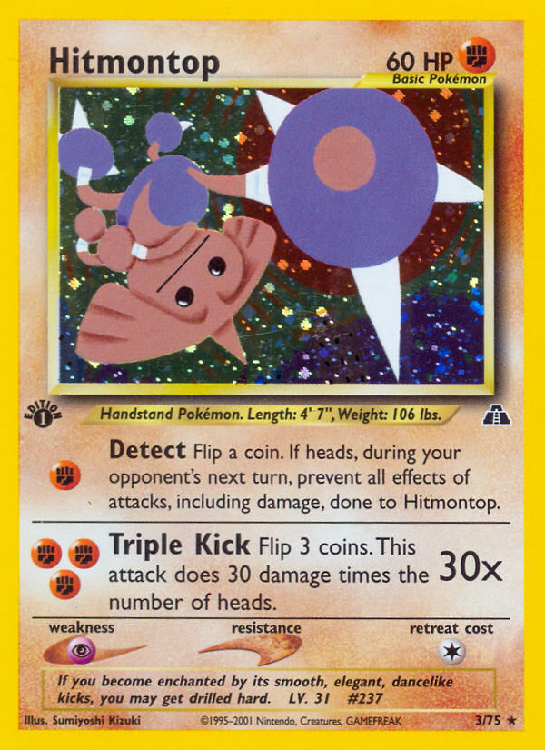 Hitmontop — illustrated card