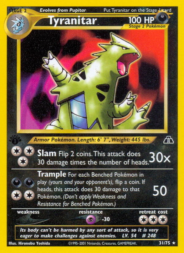 Tyranitar — illustrated card