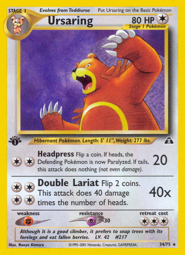 Ursaring — illustrated card