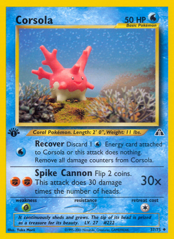 Corsola — illustrated card
