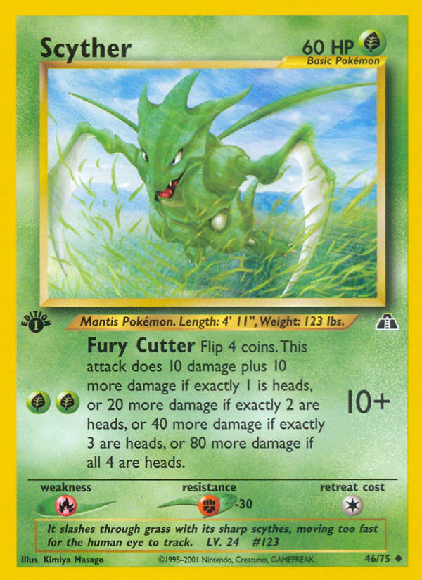 Scyther — illustrated card