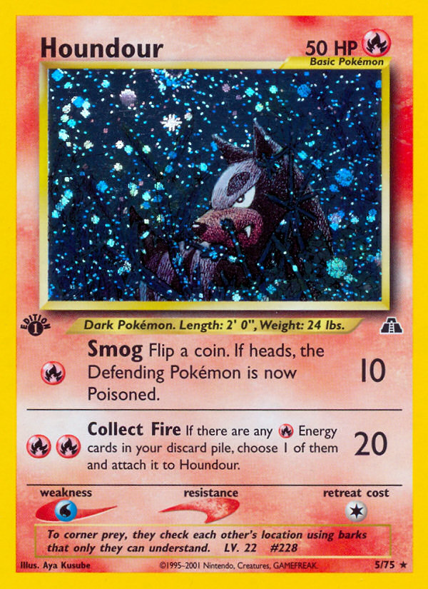 Houndour — illustrated card
