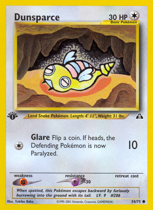 Dunsparce — illustrated card