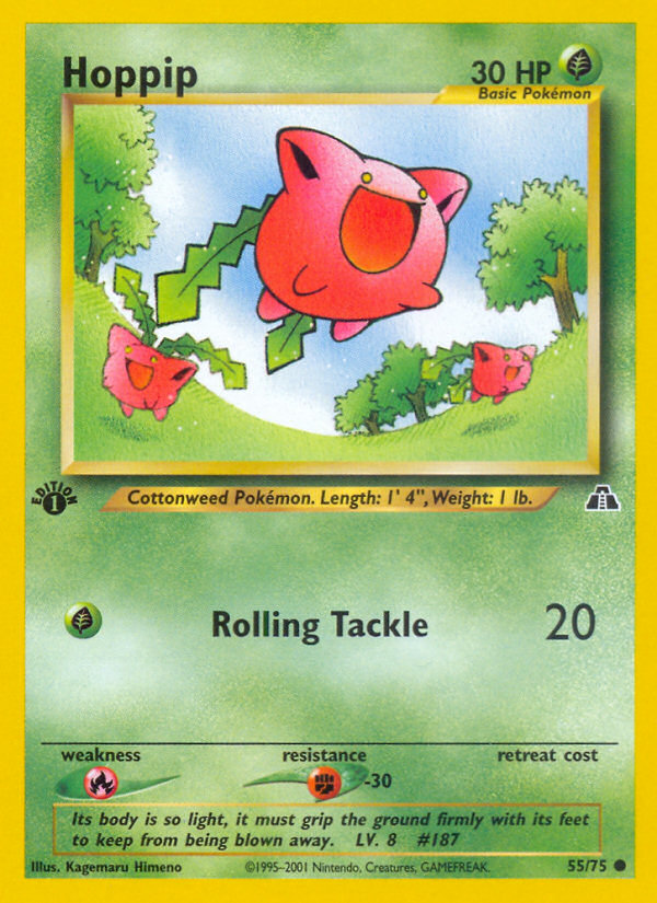 Hoppip — illustrated card