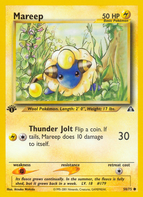 Mareep — illustrated card