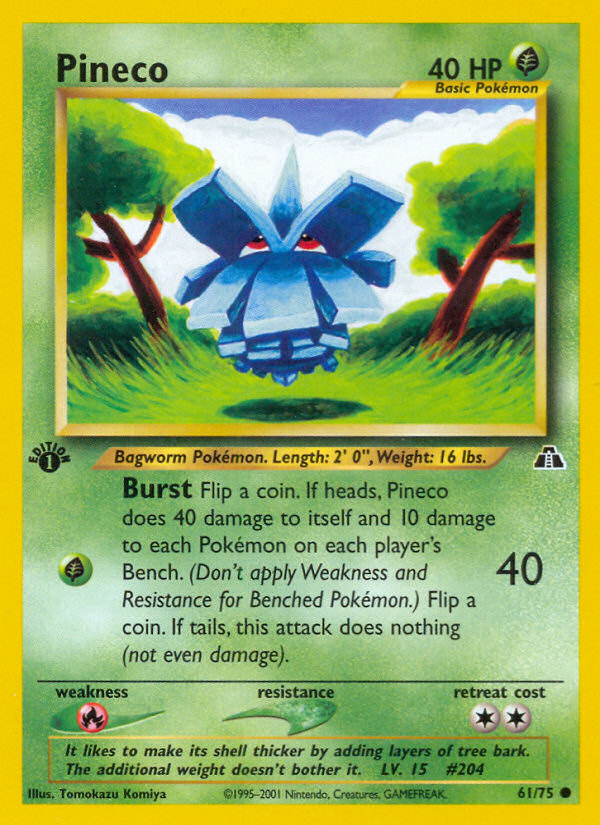 Pineco — illustrated card