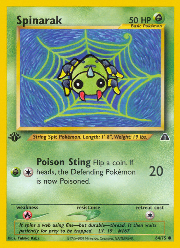 Spinarak — illustrated card