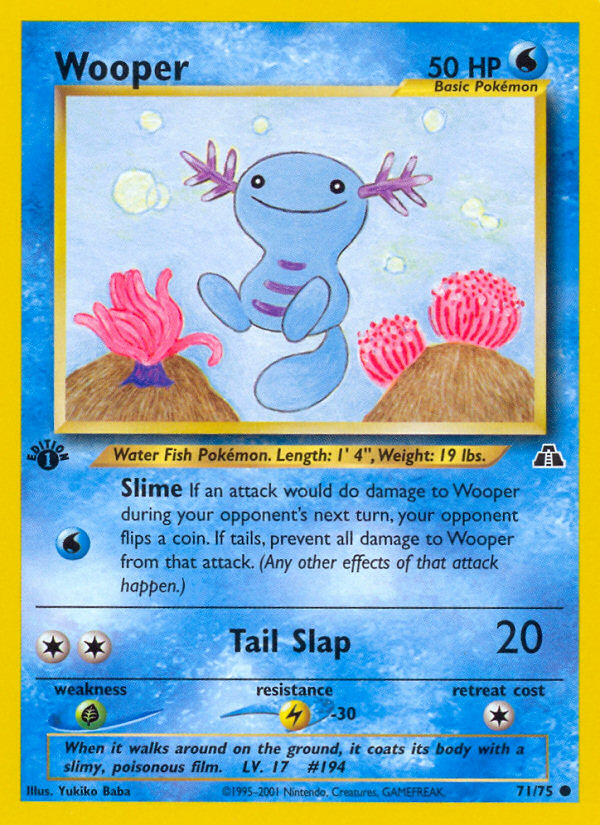 Wooper — illustrated card