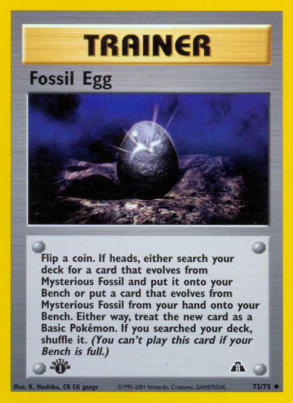 Fossil Egg — illustrated card