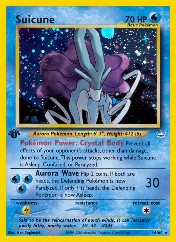 Suicune — illustrated card