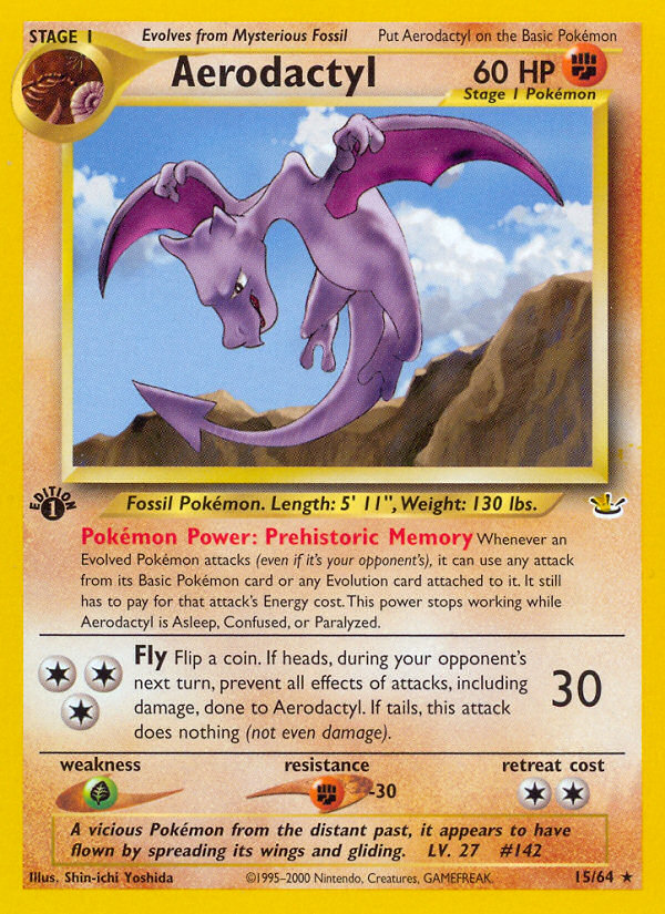 Aerodactyl — illustrated card