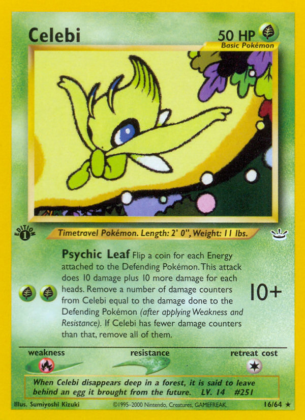 Celebi — illustrated card