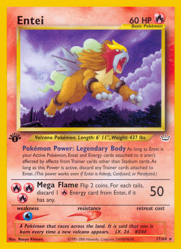 Entei — illustrated card