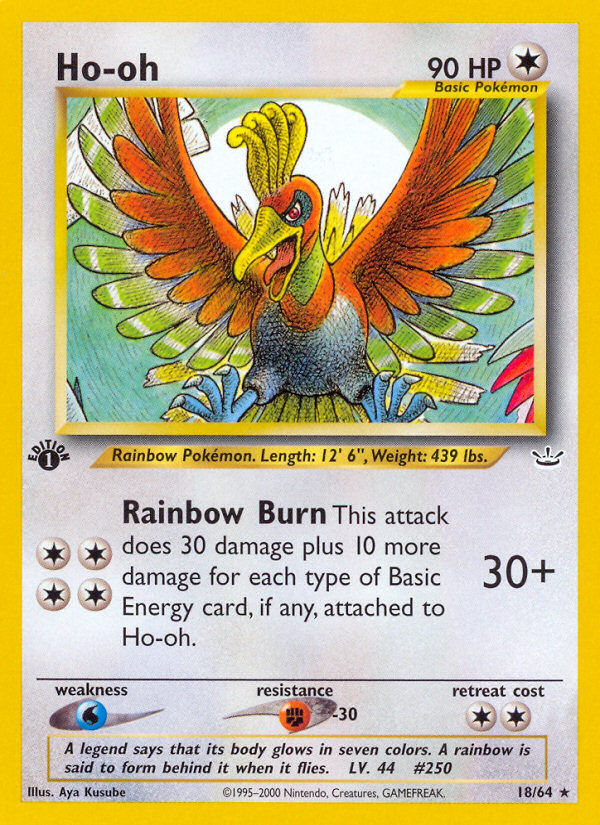 Ho-oh — illustrated card