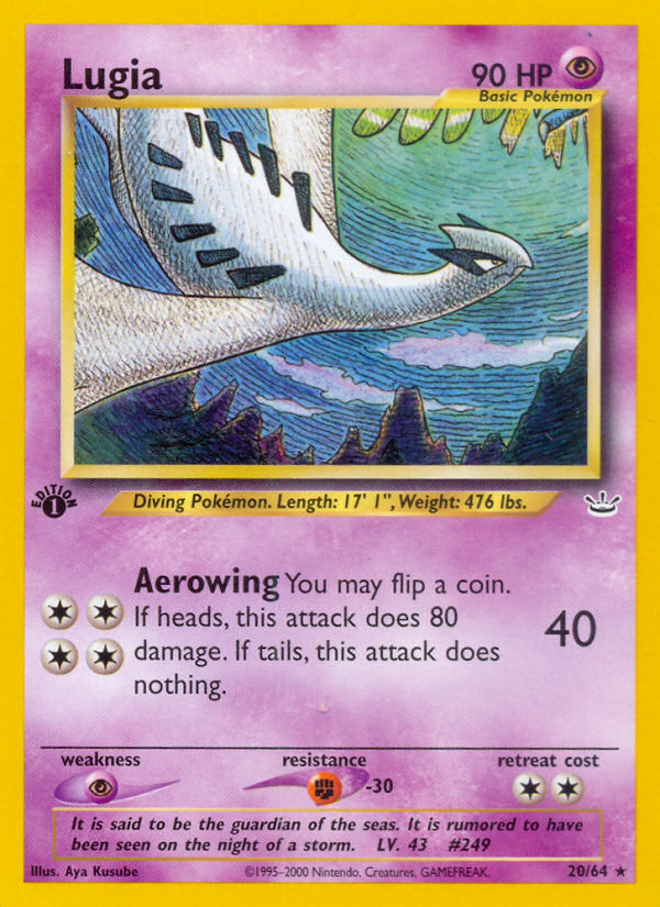Lugia — illustrated card