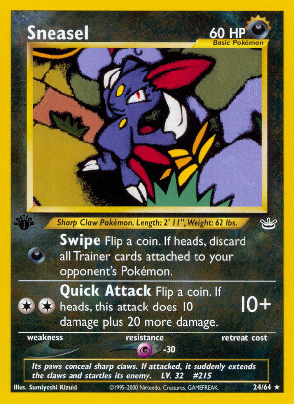 Sneasel — illustrated card