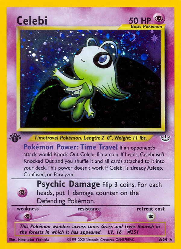 Celebi — illustrated card