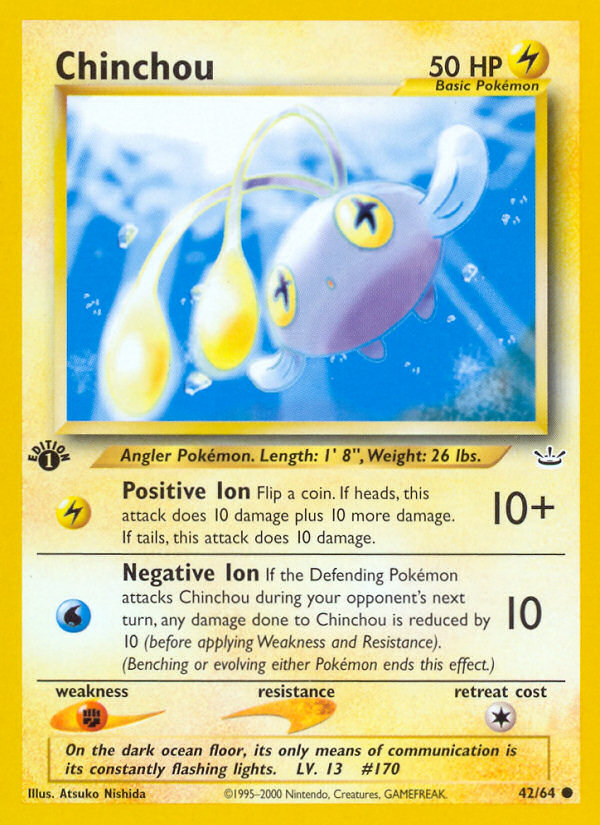 Chinchou — illustrated card