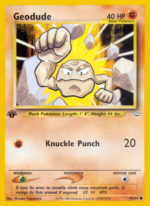 Geodude — illustrated card