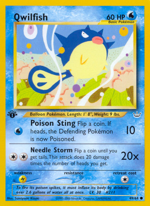 Qwilfish — illustrated card