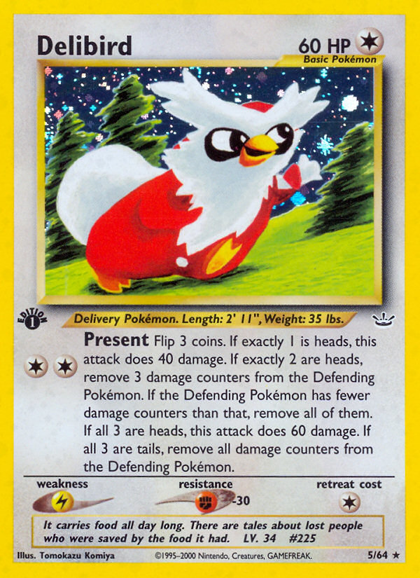 Delibird — illustrated card