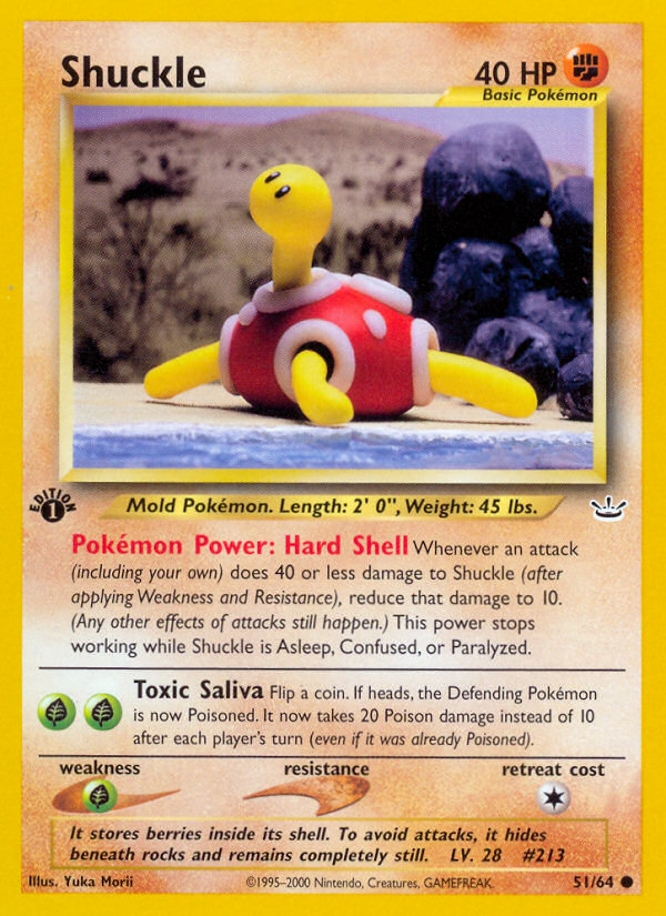 Shuckle — illustrated card