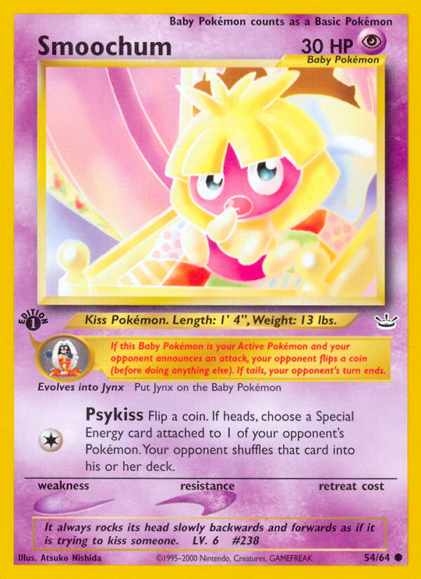 Smoochum — illustrated card