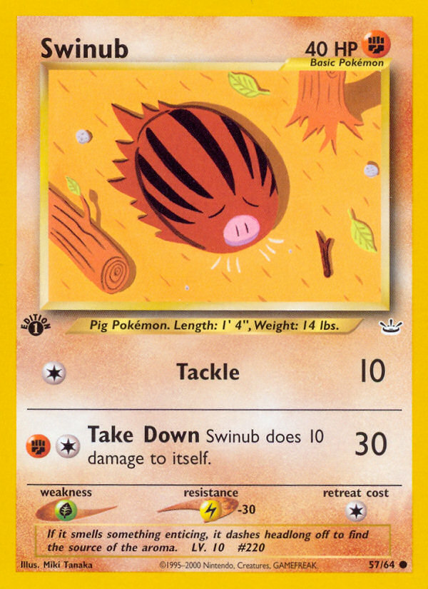 Swinub — illustrated card