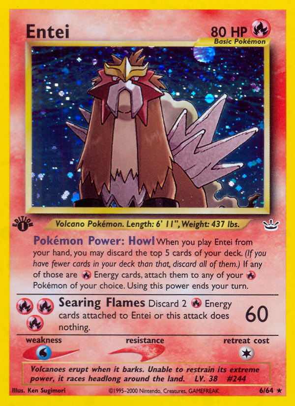 Entei — illustrated card
