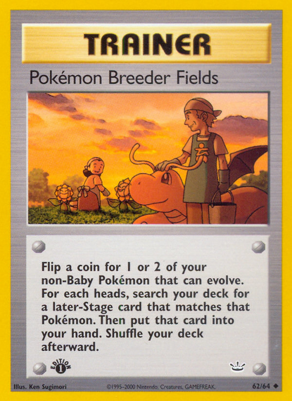 Pokémon Breeder Fields — illustrated card