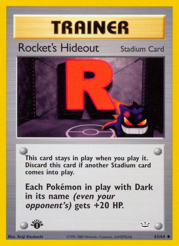 Rocket's Hideout — illustrated card