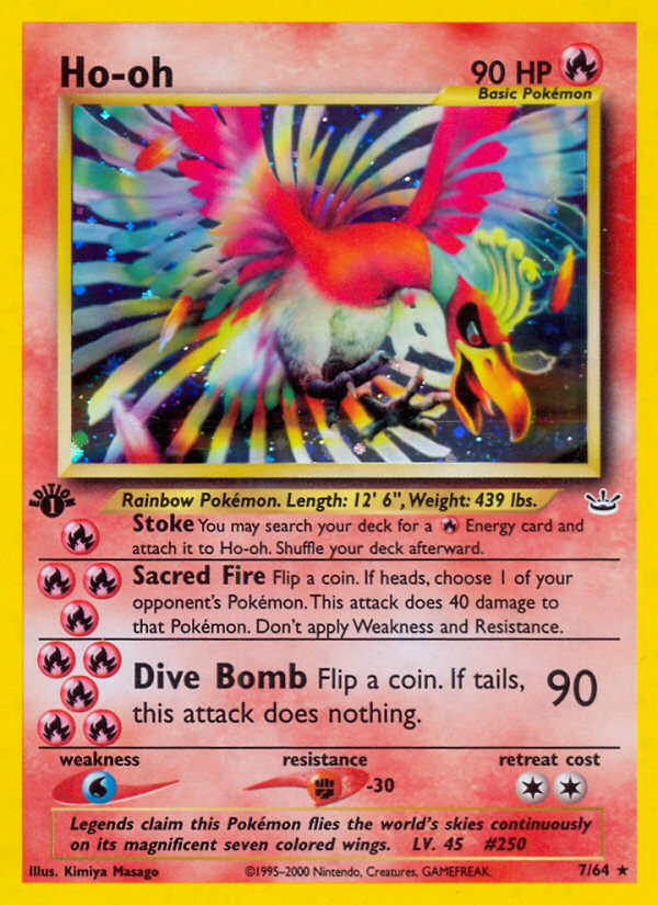 Ho-oh — illustrated card
