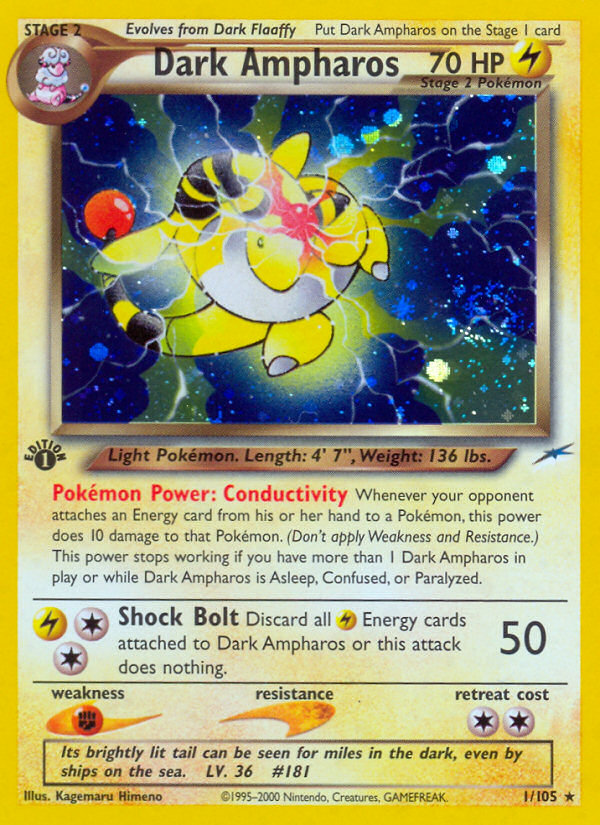 Dark Ampharos — illustrated card