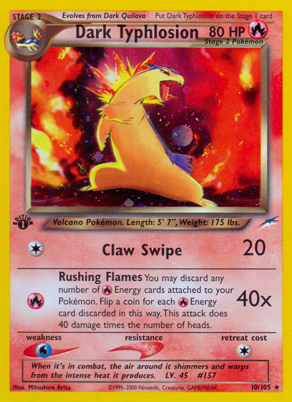 Dark Typhlosion — illustrated card