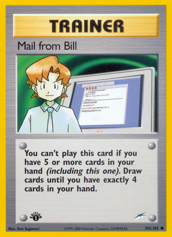 Mail from Bill — illustrated card