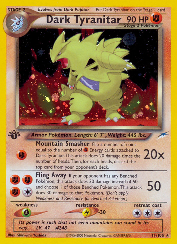 Dark Tyranitar — illustrated card