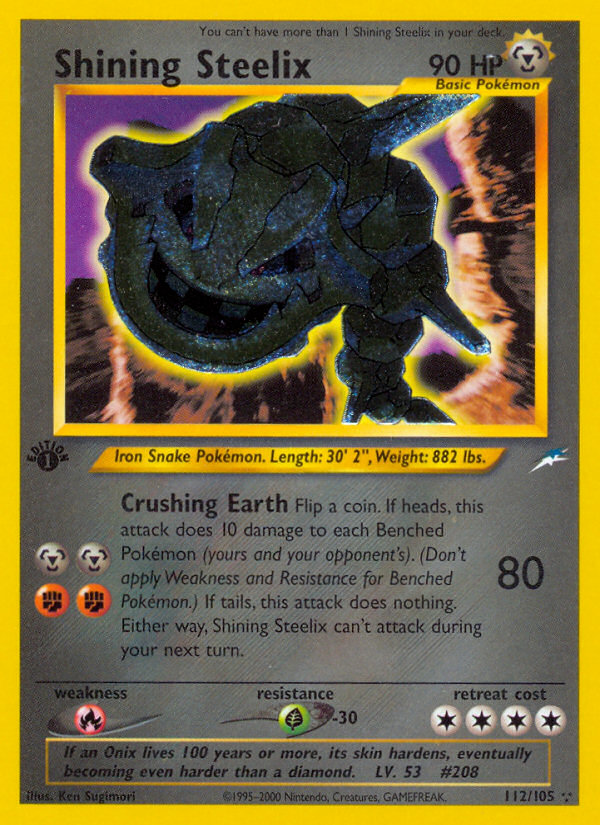 Shining Steelix — illustrated card
