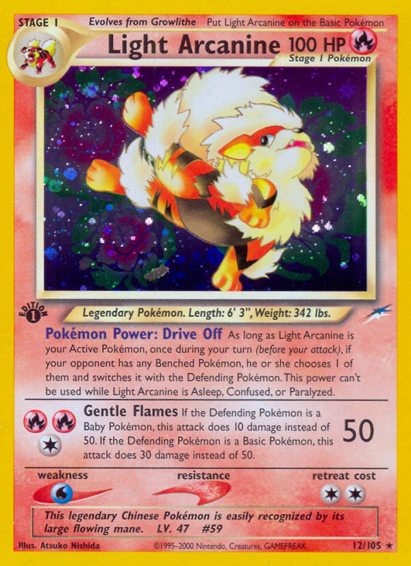 Light Arcanine — illustrated card