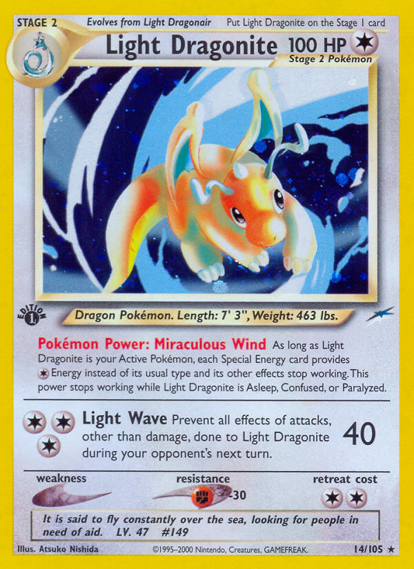 Light Dragonite — illustrated card