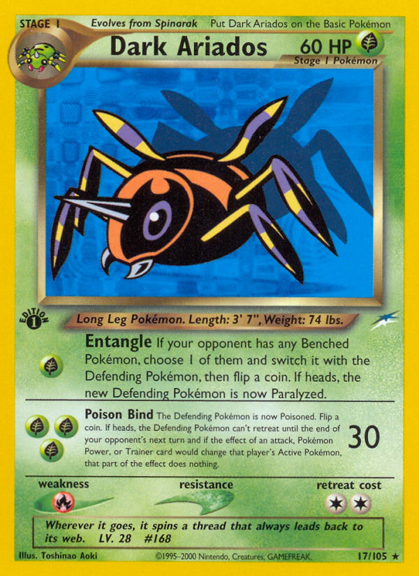 Dark Ariados — illustrated card