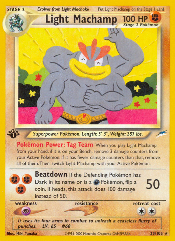 Light Machamp — illustrated card