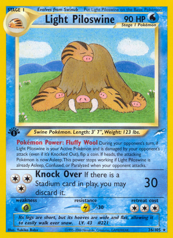 Light Piloswine — illustrated card